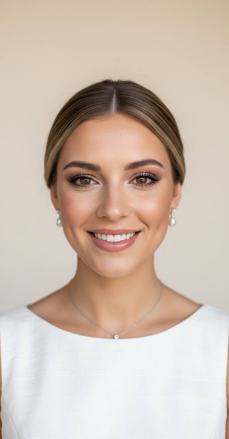 After Simple Bun For Wedding